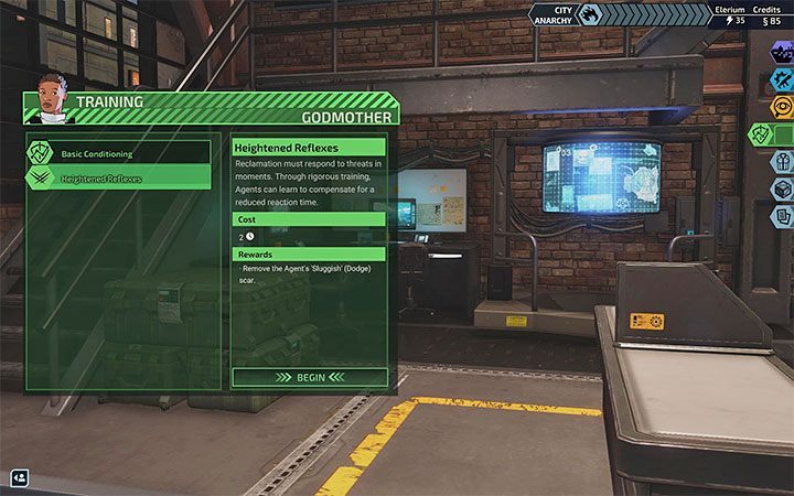 5) Training - you can send team members to training - XCOM Chimera Squad: Headquarters - Basics - XCOM Chimera Squad Guide