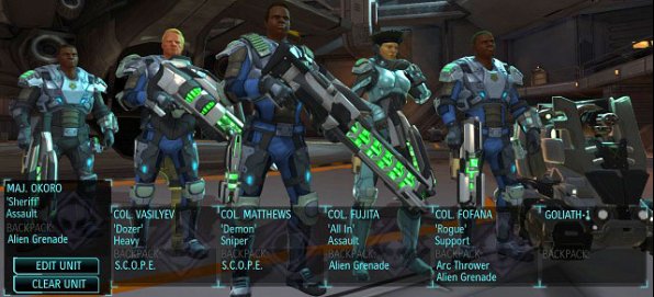 Dream team just before heading out on a mission. - Strike force - Team and classes - XCOM: Enemy Unknown - Game Guide and Walkthrough