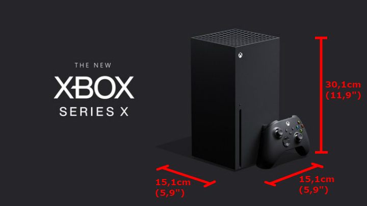 The dimensions of the new Microsoft console are 15,1 cm x 15,1cm x 30,1cm, so Xbox Series X has two-times more height than width or length - Xbox X: Specification, appearance - Basics - Xbox Series X Guide