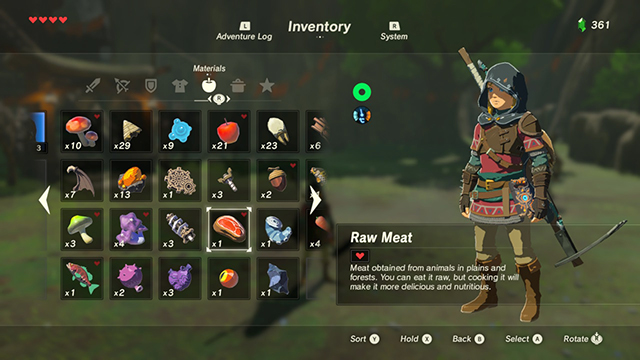 Koko needs raw meet - Side quests in Dueling Peaks Tower in Zelda Breath of the Wild - Side quests - The Legend of Zelda Breath of the Wild Guide