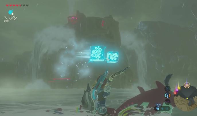 This fight mainly comes down to shooting the ice projectiles. - Divine Beast Vah Ruta | Bossfight in Zelda Breath of the Wild - Bossfights - The Legend of Zelda Breath of the Wild Guide