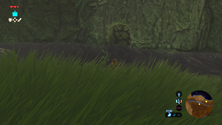 Destroy the wall to gain access to the shrine - Dueling Peaks Tower | Shrines in Zelda Breath of the Wild - Shrines - The Legend of Zelda Breath of the Wild Guide